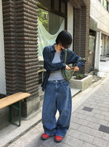 26SS★ [BAONHAUS] カレンヌシースルーオーバーガーゼシャツ