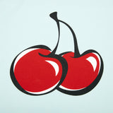 SIGNATURE BIG CHERRY CROP T-SHIRT - LIGHT MINT 