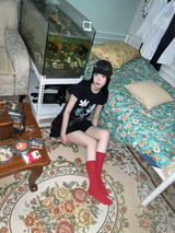 花柄Tシャツ