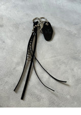 [HANDMADE] Leather weaving key ring