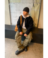 サティアルファフリースハーフフーディ