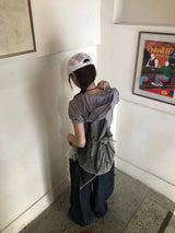 モシサマーデニムワイドパンツ
