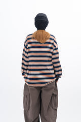 メリストライプロングスリーブTシャツ