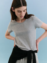 NUBASIC ラウンドネック Tシャツ グレー