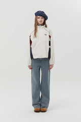 COLOR BLOCK RAGLAN JUMPER [WHITE]