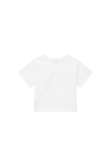 G.E CLUB クロップドTシャツ [ホワイト / ブラック]