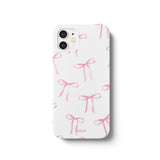[Matte] Thin Pink Ribbon 02 Phone Case
