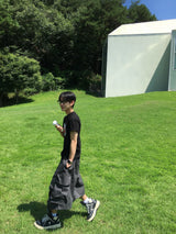マッドピンタックバミューダカーゴパンツ 3C