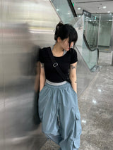 halter sleeveless t