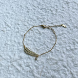 Golden Feather Bracelet