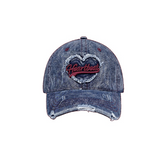 Heart Denim Ball Cap