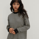 ルーズフィットインターロックTシャツ ブラック