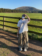 Mud Tin ヴィンテージウォッシングカーゴデニムパンツ