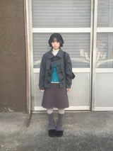 dot corduroy skirt