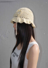 Clover Ruffle Beanie - Light Yellow
