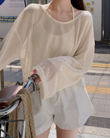 Bis knitwear & sleeveless set