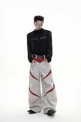 Mesh Fitted Metallic Print Tee