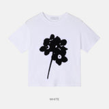 フィントフラワーショートスリーブTシャツ -2C