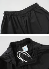 Strap cotton cargo pants