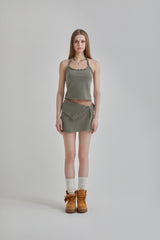 RIBBED SLEEVELESS TOP