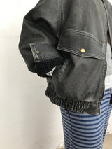 [MD Pick] Grunge Leather Mustang Jacket (2color)