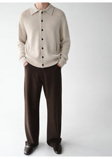 Marlon Collared Knit Cardigan
