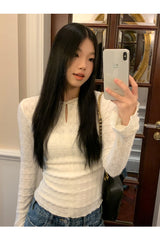 デイジーレースカフス長袖Tシャツ