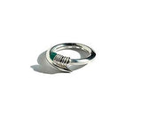 リニングリングシルバー (green onyx)