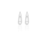 26SS★ Champagne First Moon Silver One-Touch Earrings S