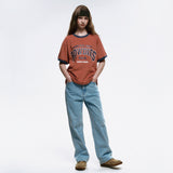 Rowdies RInger T-Shirt_Heather Orange