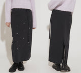 スタッズマキシスカート [NAVY]