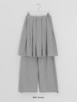 26SS★ [BAONHAUS] Langmel Banding Layered Skirt Pants