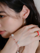 RV- Red Line Gemstone Bracelet