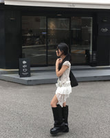 フォールドレザーブーツ