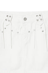 belt skirt (white)