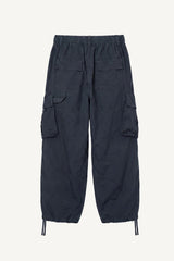 Buckle Washed Cargo Wide Pants
