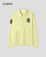 (UNISEX) Horse PK Collar Long Sleeve
