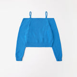 Boucle off shoulder Blue