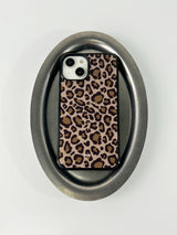 レオパードMagsafeグラスバンパーケース(Brown Leopard)