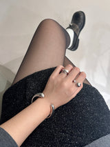 ECLIPSE SILVER BANGLE