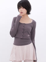 Dot Two-Tone Sleeveless (COCOA)
