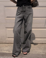 Yield linen denim pants