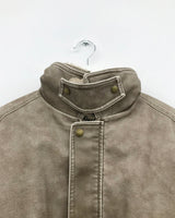 [MD Pick] Grunge Leather Mustang Jacket (2color)