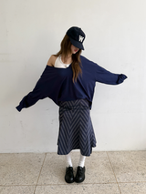 deep v neck loose T 