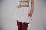 pumpkin puff skirt_white