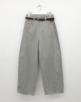 [SET]Mute Curved Pants + Belt