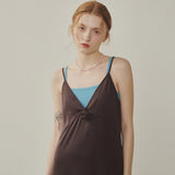 Rose Corsage Sheer Long Dress