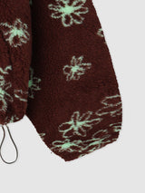 Cartoon Flower Poggle Hooded Zip-up (3c)