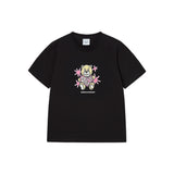 25FW WOMAN AC BEAR HEART SHORT SLEEVE BLACK