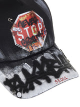 BBD 'Never Stop' ペイントトラッカーメッシュキャップ (ブラック)